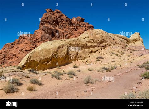 Valley of Fire, Nevada. White Domes Trail Stock Photo - Alamy