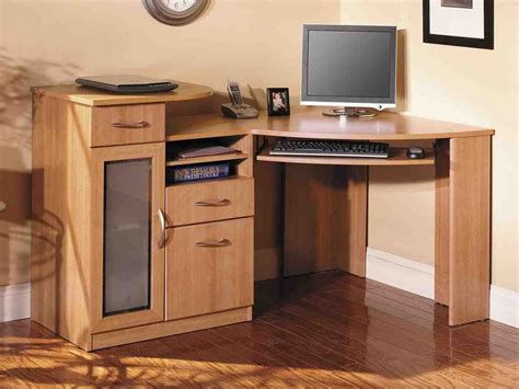 Solid Wood Corner Computer Desk | Best home office desk, Home office furniture desk, Wooden ...