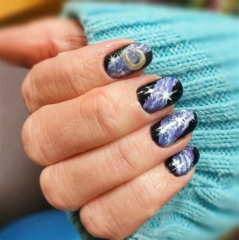 17+ Blue Galaxy Nails That Are Absolutely Magical - Nail Designs Daily