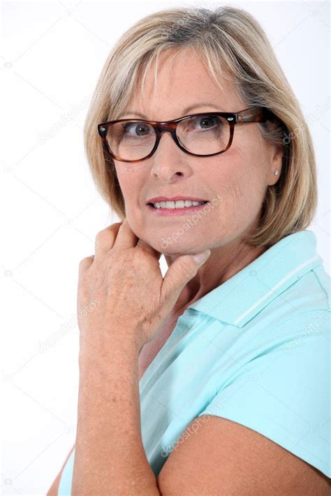 Pictures : women wearing glasses | Older woman wearing glasses — Stock Photo © photography33 ...