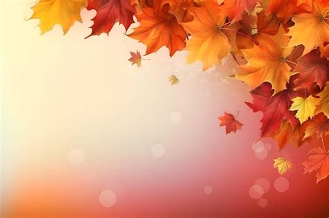 Premium AI Image | Autumn leaves on a pink background