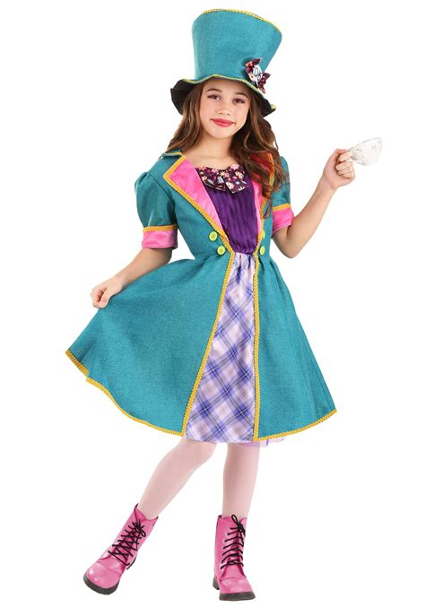 Mischievous Mad Hatter Girl's Costume