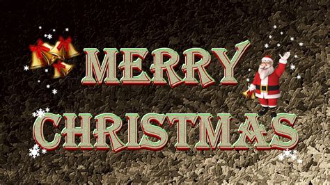 Merry Christmas Wording With Santa Claus HD Merry Christmas Wallpapers | HD Wallpapers | ID #55790