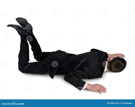 Business Man Sleep Position Stock Photo - Image of background, depressed: 55937416