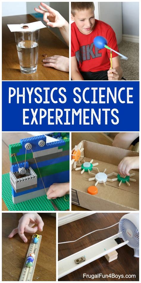 Physics Science Experiments for Elementary Aged Kids - Frugal Fun For Boys and Girls