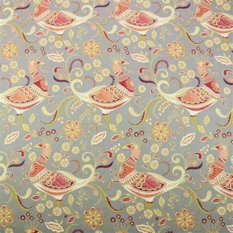 Upholstery Fabric, Drapery Fabric, Birds Fabric, Home Decor Fabric, Fabric by the Yard, Pillow ...