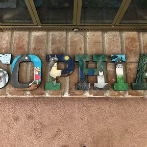 Custom Hand Painted Wall Letters - Etsy