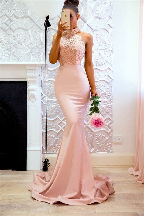 Hualong Elegant Mermaid Blush Pink Wedding Dress - Online Store for Women Sexy Dresses