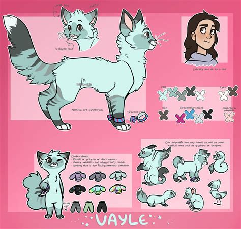 Vayle (Fursona) Reference sheet 2016 by Daisyvayle on DeviantArt