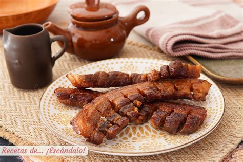 Chicharrón de cerdo crujiente y muy sabroso - Recetas de ¡Escándalo!