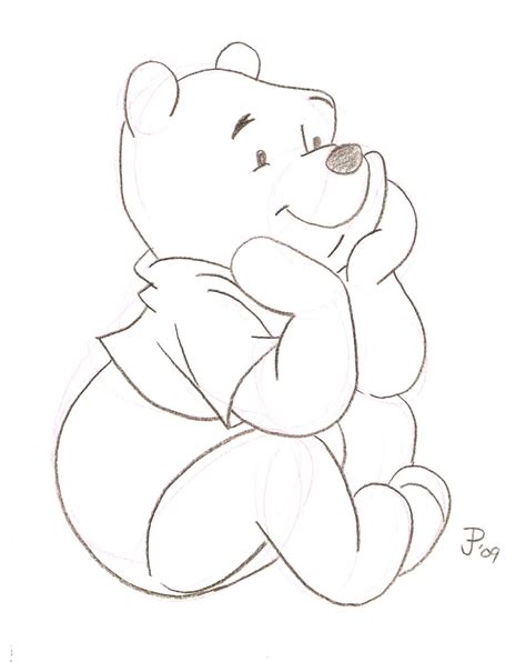 Winnie the Pooh Sketch by Mickeyminnie on DeviantArt