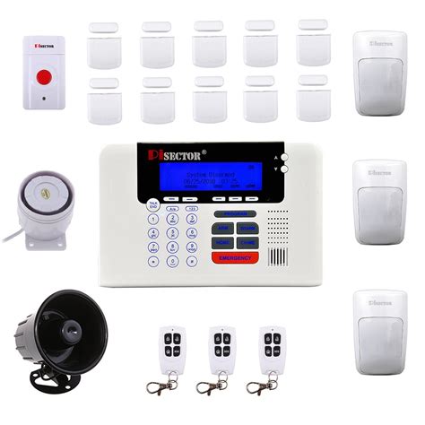 Wireless Home Security Alarm System Kit From Pisector with Auto Dial PS03-M - Home Security Systems