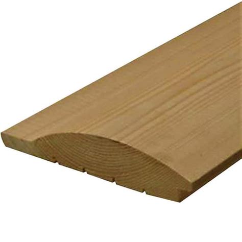 2 in. x 8 in. x 12 ft. Log Cabin Wood Siding Board 2812SPFLCS - The Home Depot