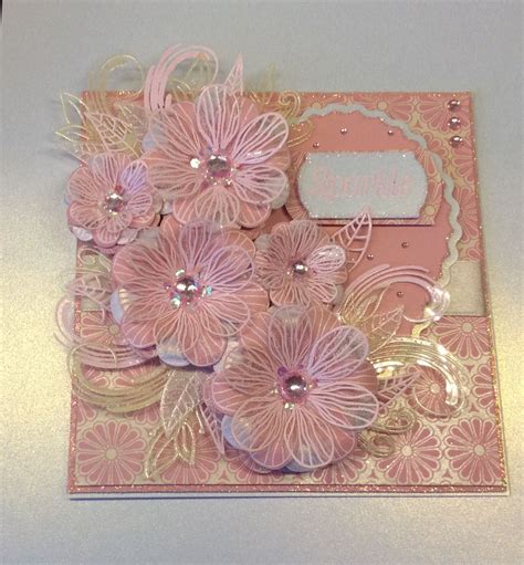 Card made using Stamps and dies by Chloe | Floral cards, Flower birthday cards, Flower cards