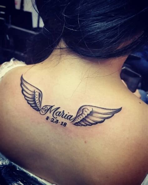 Angel Wings With Halo Tattoo - werohmedia