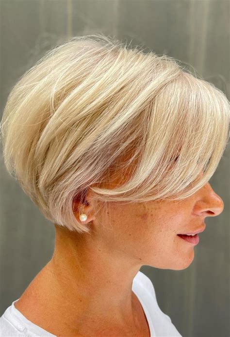 30 Layered Bob Haircuts For 2023 : Metallic Blonde Layered Cut I Take You | Wedding Readings ...