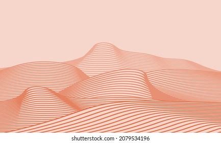 Landscape Wallpaper Design Mountain Line Arts Stock Vector (Royalty Free) 2079534196 | Shutterstock