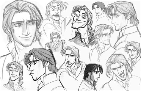 the fairy tale refresher course: Tangled concept art: Flynn Rider