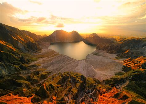 The Crater-lake caldera of Mt. Pinatubo (Photo credit to IG raincamera) : r/MostBeautiful