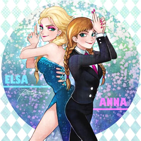 ELSA and ANNA by CHAYI105 on DeviantArt