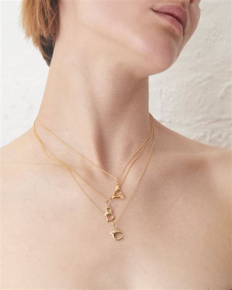 Alphabet Necklace | Gold Plated | BAR Jewellery