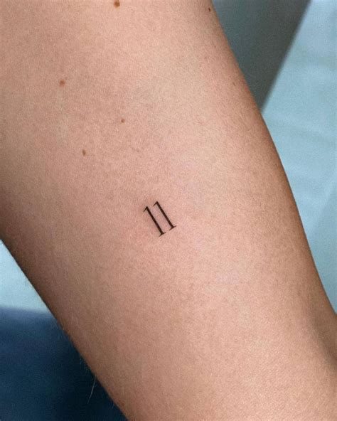 Number Eleven Tattoo