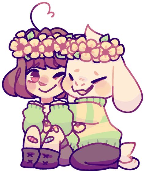 Asriel and Chara +speeddraw by RonniePonnie on DeviantArt