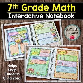 7th Grade Math Interactive Notebook by Math in Demand | TpT