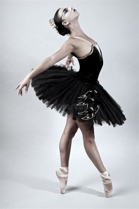 Black Swan Ballet Dancer stock photo. Image of dress - 21123942