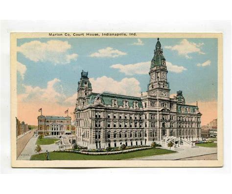 Marion County Court House Indianapolis Indiana postcard