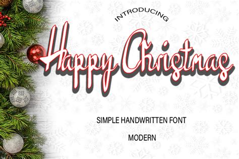 Happy Christmas Font by Millea Creative · Creative Fabrica