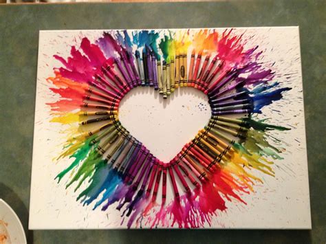 Crayon art! Arts and crafts project | Favorite Crafts :) | Pinterest | Crayon art, Crayons and ...