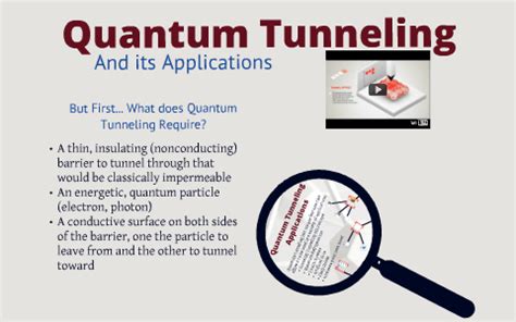 Quantum Tunneling and Its Applications by Keenan Mahan on Prezi