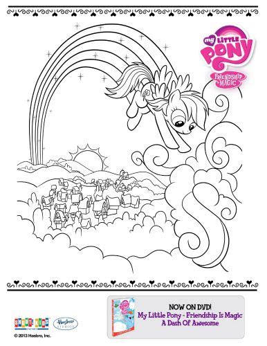 My Little Pony Friendship is Magic Printable Coloring Page | BubaKids.com