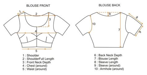 Blouse Measurement Chart