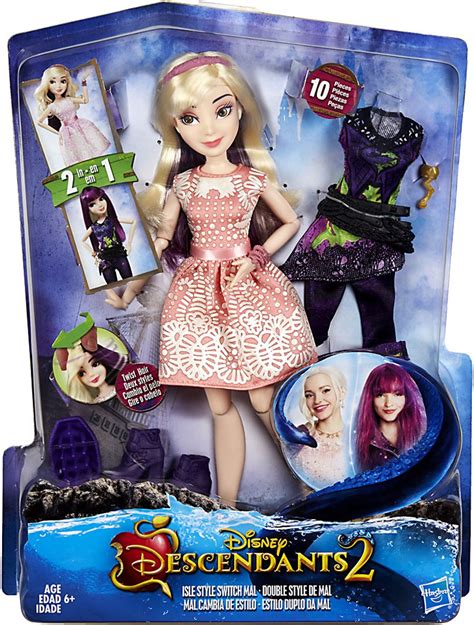 Disney Descendants Isle Style Switch Mal Deluxe Doll Hasbro Toys - ToyWiz