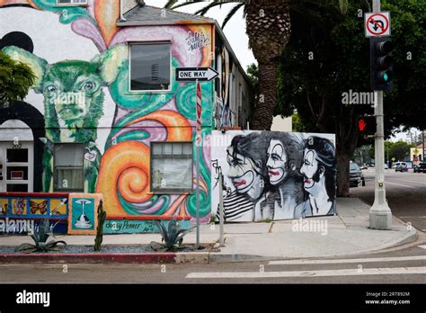 Colorful street art in Venice Beach, California, USA Stock Photo - Alamy