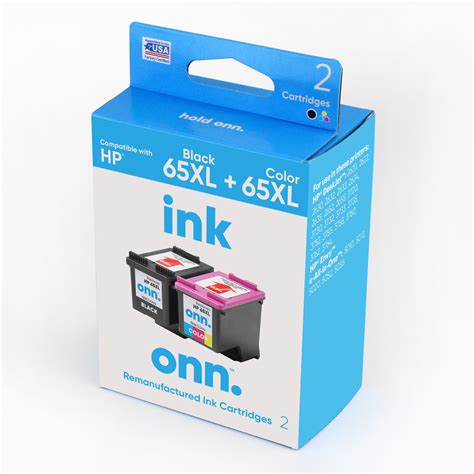 onn. Remanufactured HP 65XL Black and 65XL Tri-Color Ink Cartridges, 2 Pack - Walmart.com ...