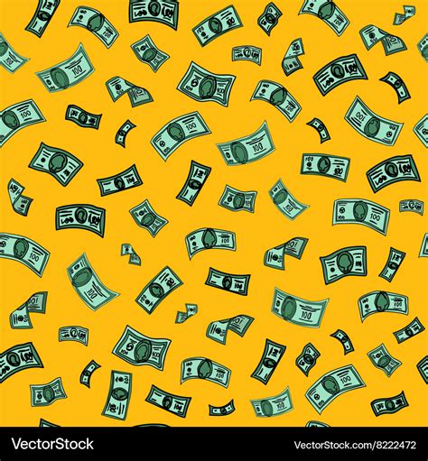 Money background dollar seamless pattern Vector Image