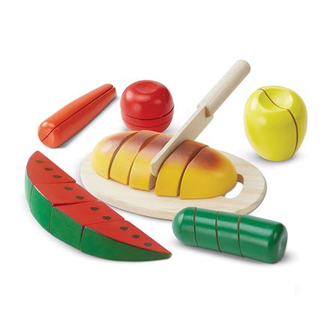 Melissa & Doug 22-Piece Cut & Slice Wooden Play Food | Walmart Canada