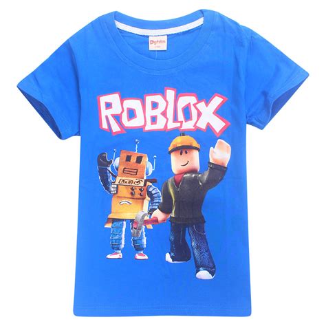 2019 New Kids Boys 3D Game ROBLOX Short Sleeve T-Shirts Tops 6-14 Years #8394# | eBay