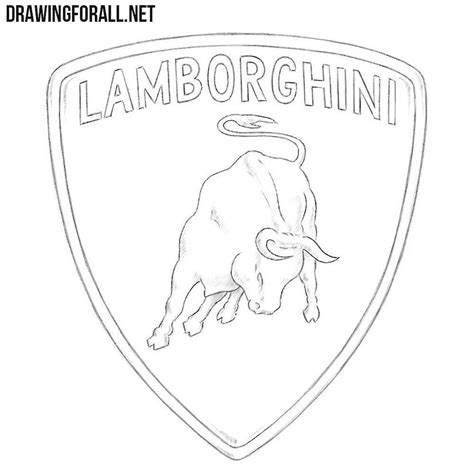 How to Draw the Lamborghini Logo | Lamborghini logo, Logo sketches, Drawings