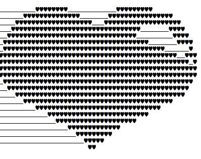 FB Ka Tadka: Make your Own Heart With Text (ASCII Heart)