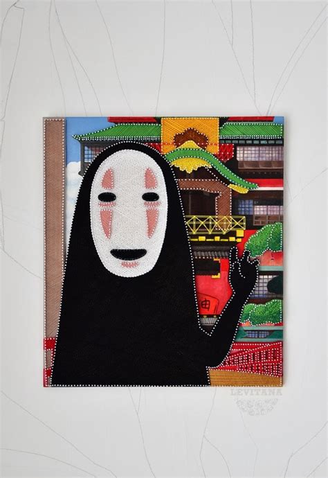 Spirited Away Wall Art Anime String Art No Face Spirited Away - Etsy