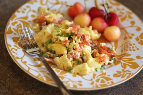 Smoked Salmon Scrambled Eggs - Barefeet in the Kitchen