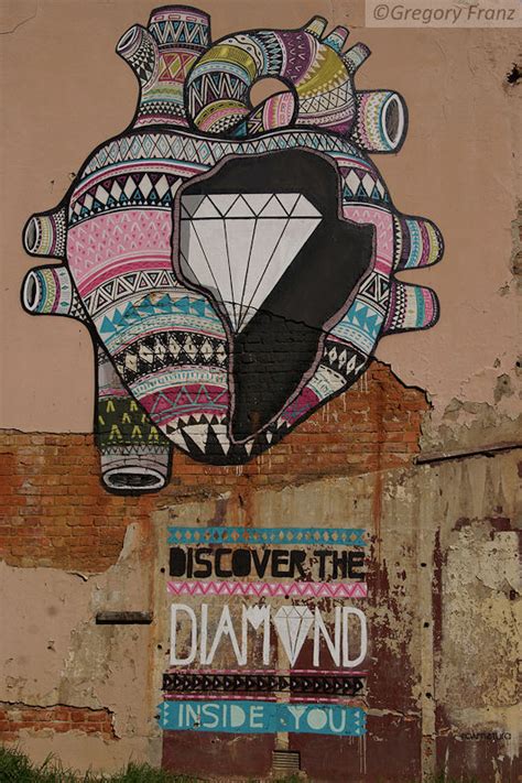 a graffiti in woodstock - DISCOVER THE DIAMOND INSIDE YOU ~ Cape Town Natural