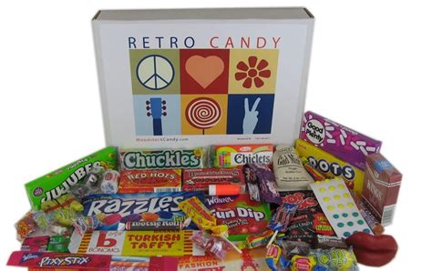 Woodstock Candy Blog: Fun Gift Baskets Box of Retro Nostalgic Candy