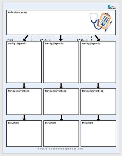 Nursing Concept Map Template Word | FREE DOWNLOAD | Concept map template, Concept map nursing ...