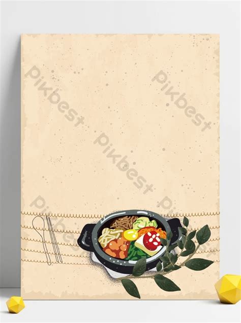 Vintage Korean Food Illustration Background Backgrounds | PSD Free Download - Pikbest