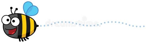 Cartoon bee buzzing stock illustration. Illustration of blue - 30005706